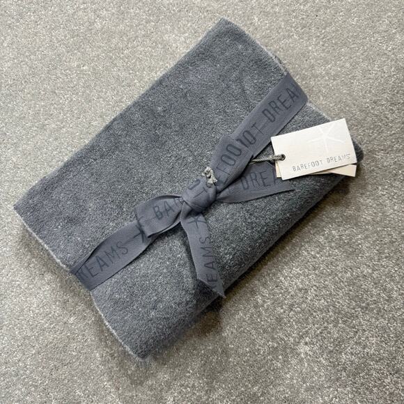 Barefoot Dreams NWT Cozy Chic Lite Confetti Scarf Smokey Green Gray Reversible - Picture 2 of 15